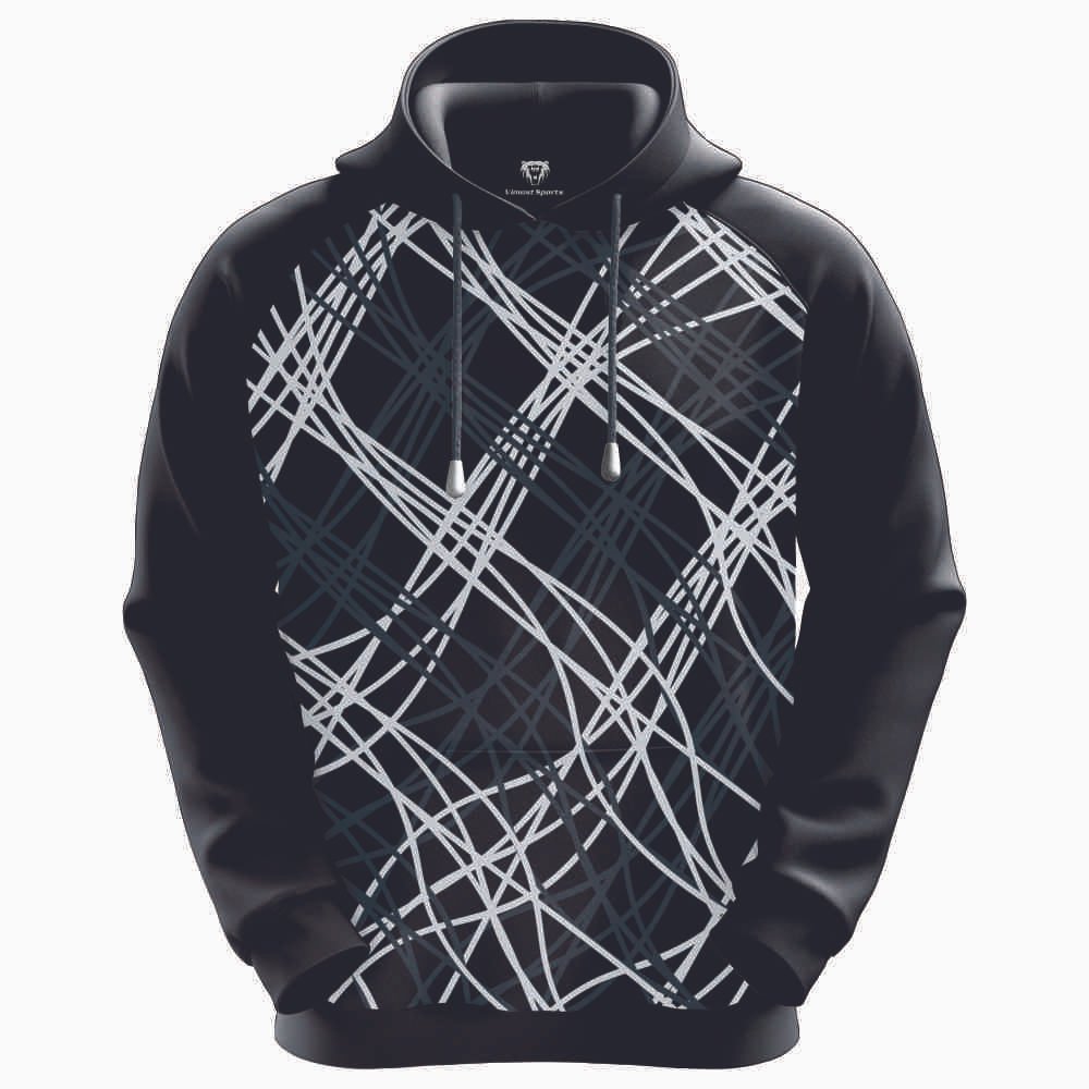 Sublimation Custom Factory Latest BLACK Best Hoodies Vimost Sports
